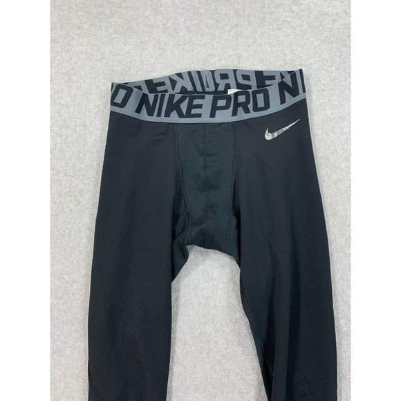 Nike‎ Pro Compression Full Length Athletic Base Layer (Men's Large) Black - Picture 2 of 15